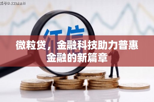 新晃微粒贷，金融科技助力普惠金融的新篇章