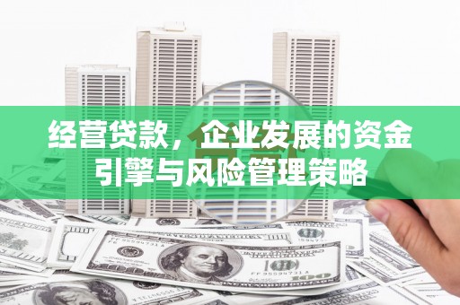 新晃经营贷款，企业发展的资金引擎与风险管理策略