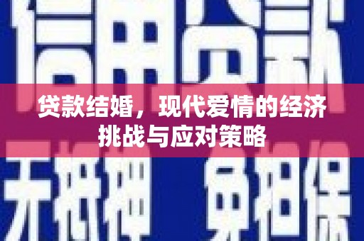 新晃贷款结婚，现代爱情的经济挑战与应对策略