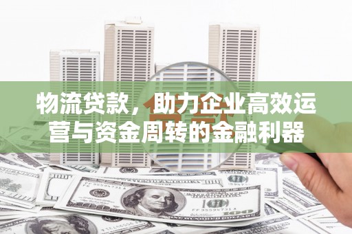 新晃物流贷款，助力企业高效运营与资金周转的金融利器