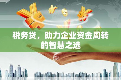 新晃税务贷，助力企业资金周转的智慧之选