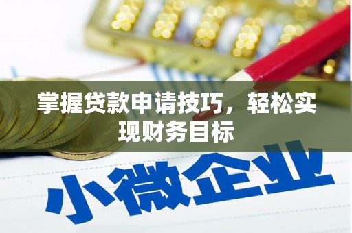新晃掌握贷款申请技巧，轻松实现财务目标