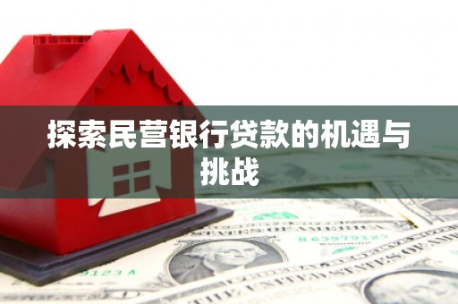 新晃探索民营银行贷款的机遇与挑战