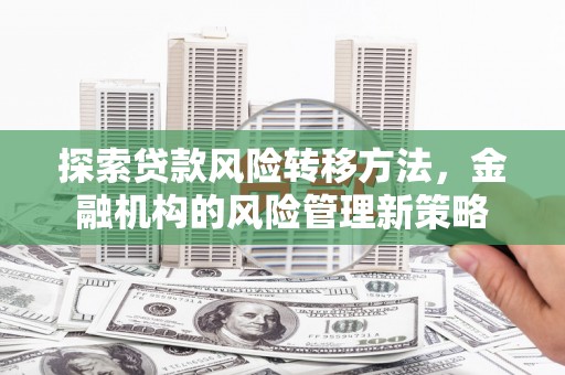 新晃探索贷款风险转移方法，金融机构的风险管理新策略