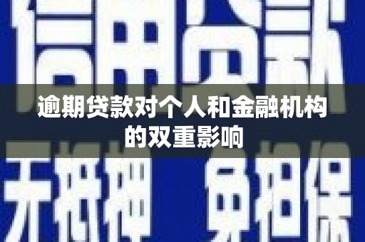 新晃逾期贷款对个人和金融机构的双重影响