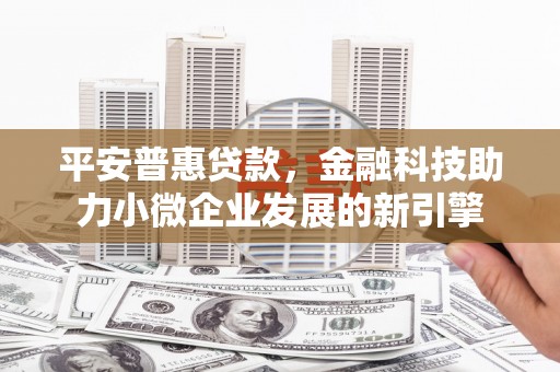 新晃平安普惠贷款，金融科技助力小微企业发展的新引擎