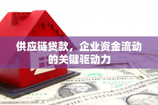 新晃供应链贷款，企业资金流动的关键驱动力