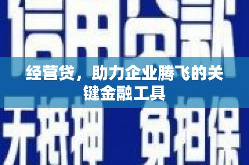 新晃经营贷，助力企业腾飞的关键金融工具