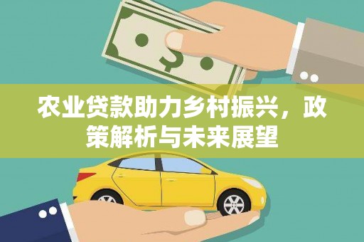 新晃农业贷款助力乡村振兴，政策解析与未来展望