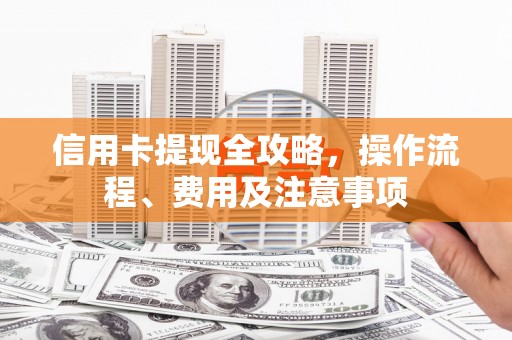 新晃信用卡提现全攻略，操作流程、费用及注意事项