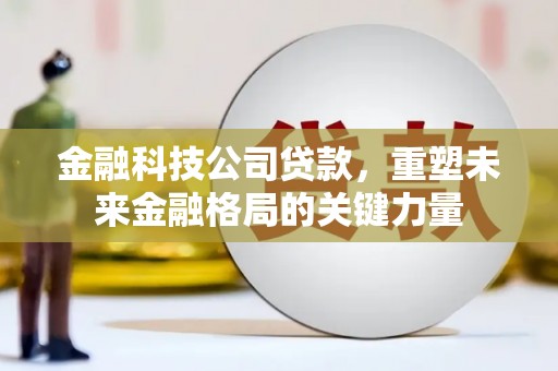 新晃金融科技公司贷款，重塑未来金融格局的关键力量