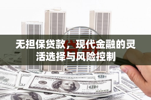 新晃无担保贷款，现代金融的灵活选择与风险控制