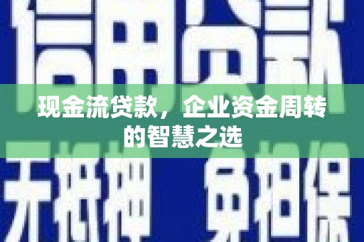 新晃现金流贷款，企业资金周转的智慧之选