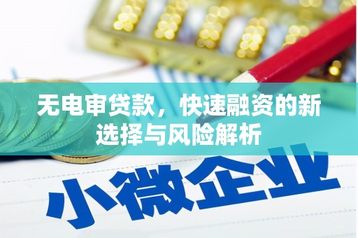 新晃无电审贷款，快速融资的新选择与风险解析