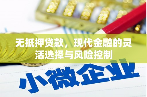 新晃无抵押贷款，现代金融的灵活选择与风险控制