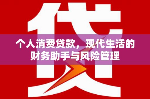 新晃个人消费贷款，现代生活的财务助手与风险管理