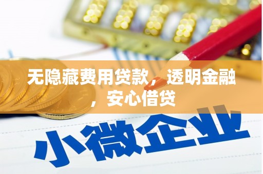 新晃无隐藏费用贷款，透明金融，安心借贷