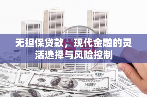 新晃无担保贷款，现代金融的灵活选择与风险控制