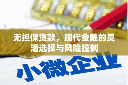 新晃无担保贷款，现代金融的灵活选择与风险控制