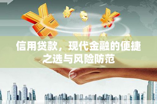 新晃信用贷款，现代金融的便捷之选与风险防范