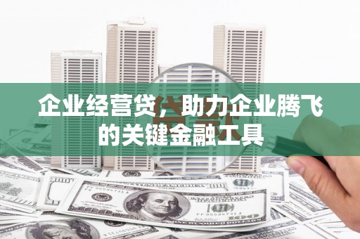 新晃企业经营贷，助力企业腾飞的关键金融工具