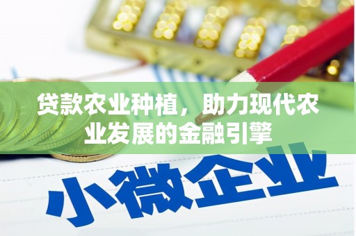 新晃贷款农业种植，助力现代农业发展的金融引擎
