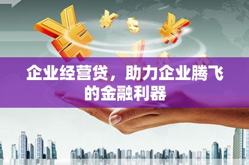 新晃企业经营贷，助力企业腾飞的金融利器