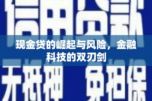 新晃现金贷的崛起与风险，金融科技的双刃剑