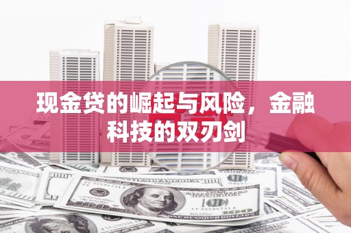 新晃现金贷的崛起与风险，金融科技的双刃剑