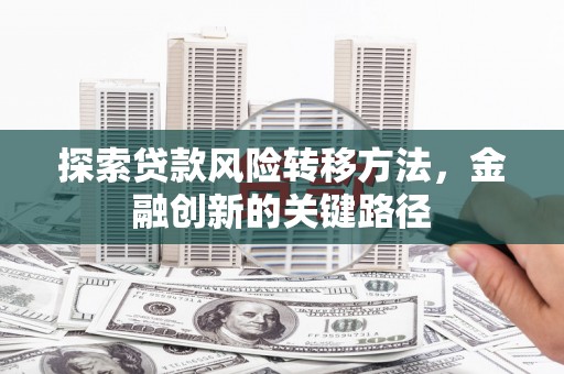 新晃探索贷款风险转移方法，金融创新的关键路径