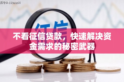 新晃不看征信贷款，快速解决资金需求的秘密武器