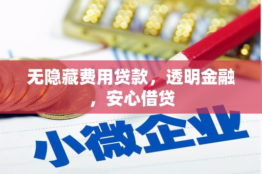 新晃无隐藏费用贷款，透明金融，安心借贷
