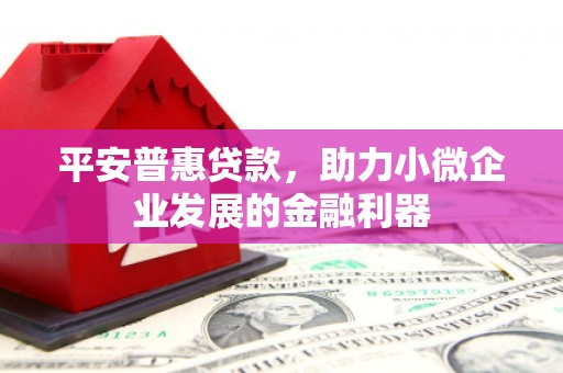 新晃平安普惠贷款，助力小微企业发展的金融利器