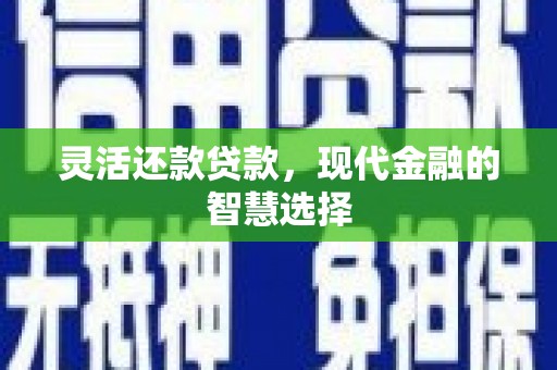 新晃灵活还款贷款，现代金融的智慧选择