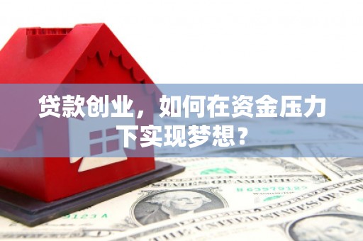 新晃贷款创业，如何在资金压力下实现梦想？
