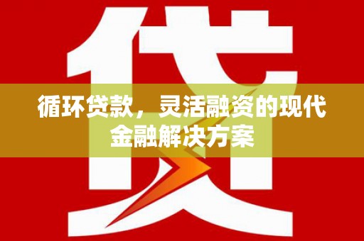 新晃循环贷款，灵活融资的现代金融解决方案