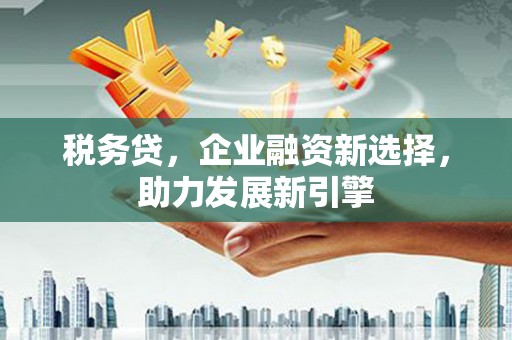 新晃税务贷，企业融资新选择，助力发展新引擎