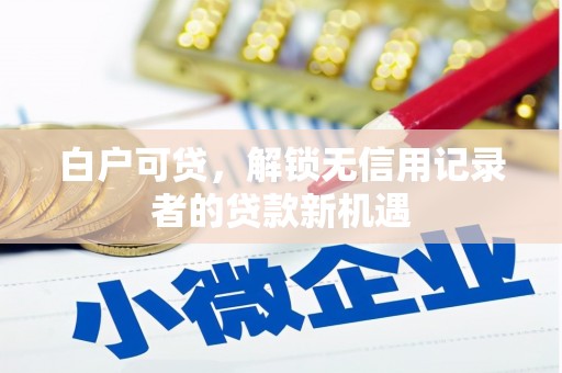 新晃白户可贷，解锁无信用记录者的贷款新机遇