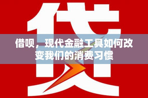 新晃借呗，现代金融工具如何改变我们的消费习惯
