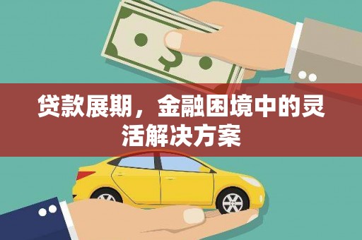 新晃贷款展期，金融困境中的灵活解决方案