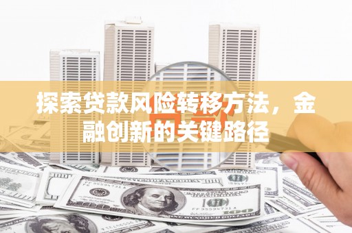 新晃探索贷款风险转移方法，金融创新的关键路径