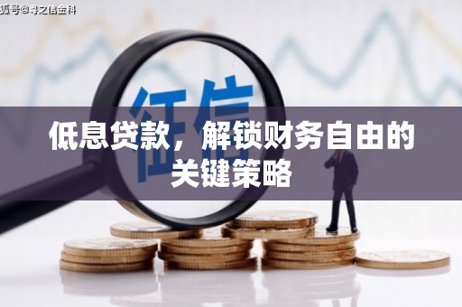 新晃低息贷款，解锁财务自由的关键策略