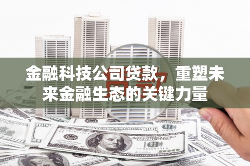 新晃金融科技公司贷款，重塑未来金融生态的关键力量