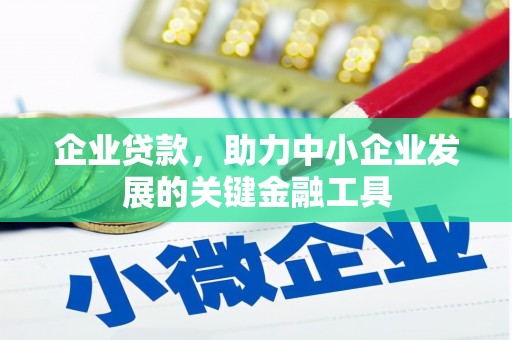 新晃企业贷款，助力中小企业发展的关键金融工具