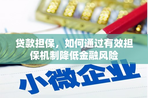 新晃贷款担保，如何通过有效担保机制降低金融风险