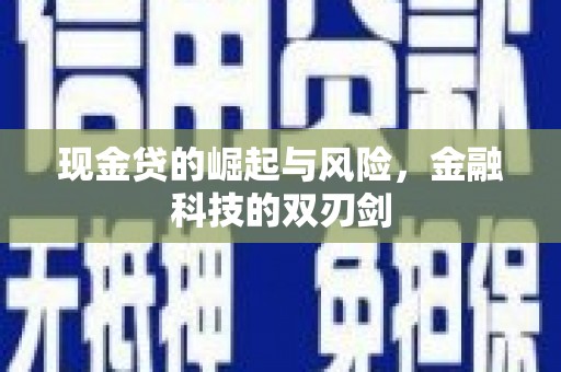 新晃现金贷的崛起与风险，金融科技的双刃剑
