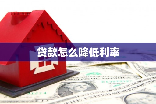 新晃贷款怎么降低利率