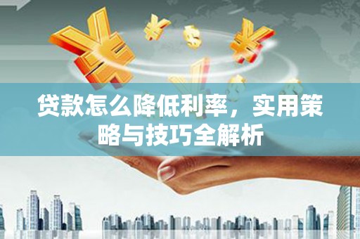 新晃贷款怎么降低利率，实用策略与技巧全解析