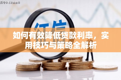 新晃如何有效降低贷款利率，实用技巧与策略全解析