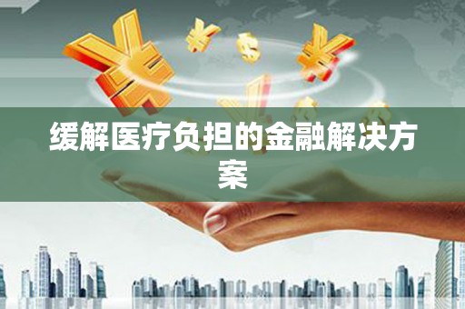 新晃缓解医疗负担的金融解决方案